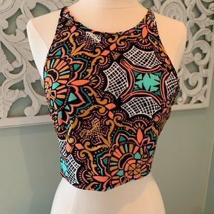 Patterned Crop Top